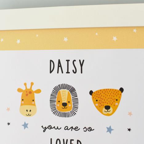 Personalised So Loved Nursery A4 Framed Print Extra Image 3